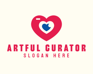 Wedding Photographer Heart logo design