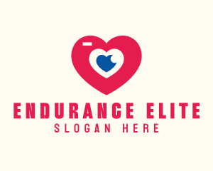 Wedding Photographer Heart logo design