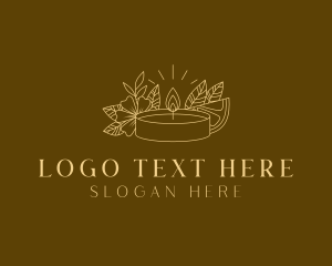 Interior Design - Lemon Flower Candle logo design