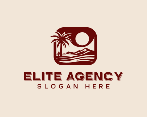 Travel Agency Desert logo design