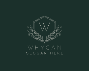 Hexagon Wellness Wreath Logo