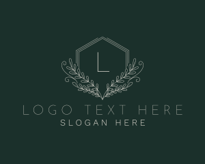 Ornament - Hexagon Wellness Wreath logo design