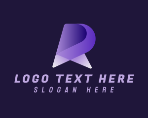3d - Business Startup Letter R logo design