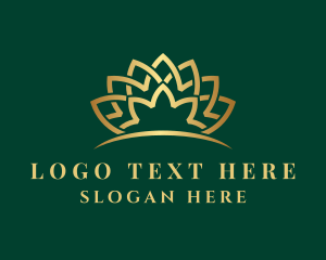 Gold - Therapeutic Meditation Lotus logo design