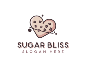 Sweet - Sweet Heart Cookie logo design