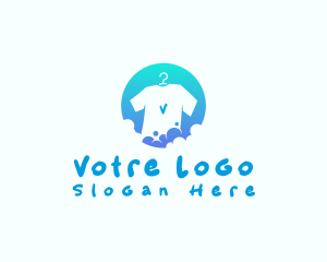 Shirt Cleaning Laundry Logo