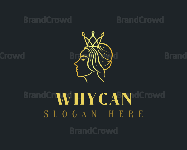 Golden Crown Girl Logo