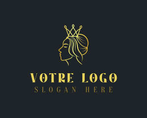 Regal - Golden Crown Girl logo design