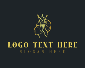Regal - Golden Crown Girl logo design