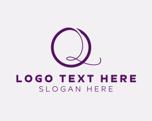 Wedding Planner - Elegant Boutique Letter Q logo design