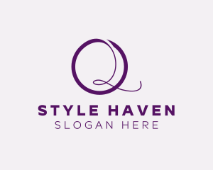 Writer - Elegant Boutique Letter Q logo design