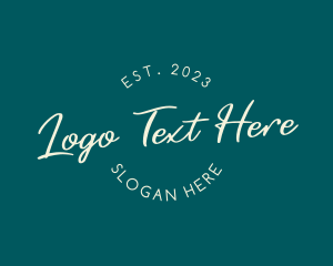 Photography - Cursive Handwritten Business logo design