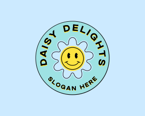 Daisy - Happy Y2K Daisy logo design