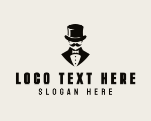 Smoke Pipe - Suit Gentleman Tailoring logo design