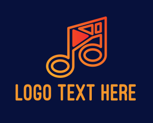 Music Lesson - Music Streaming App logo design
