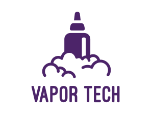 Vapor - Violet Vape Smoke logo design