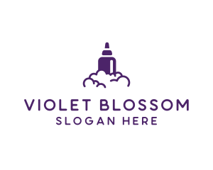 Violet Vape Smoke logo design