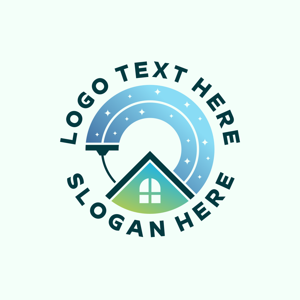 Squeegee House Cleaner Logo | BrandCrowd Logo Maker