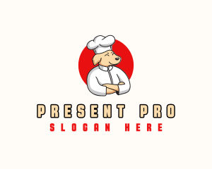 Cutlery - Chef Dog Cooking logo design