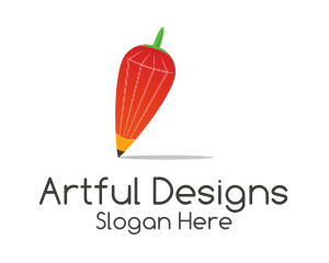 Chili Pen Pencil logo design