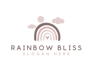 Daycare Creative Rainbow logo design