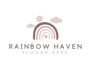 Daycare Creative Rainbow logo design