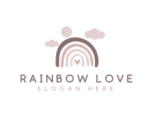 Daycare Creative Rainbow logo design