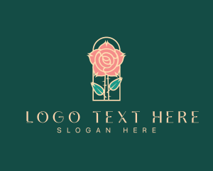 Feminine - Rose Petal Flower logo design