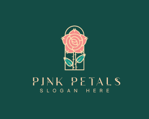 Rose Petal Flower logo design