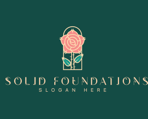 Flowershop - Rose Petal Flower logo design