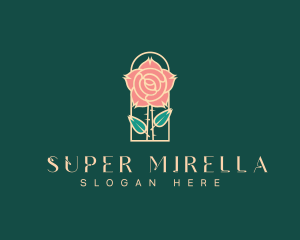 Flowershop - Rose Petal Flower logo design