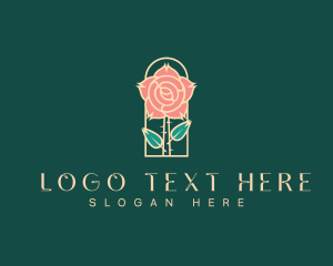 Rose Petal Flower Logo