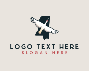 Avian - Mississippi Bird Crane logo design