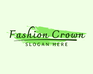 Green Fashion Cosmetics logo design