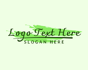 Vlog - Green Fashion Cosmetics logo design