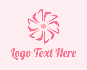 Sakura - Pink Beauty Flower logo design