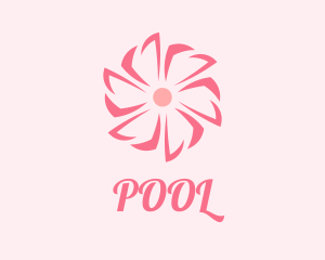 Pink Beauty Flower  Logo