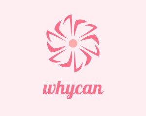Pink Beauty Flower  Logo