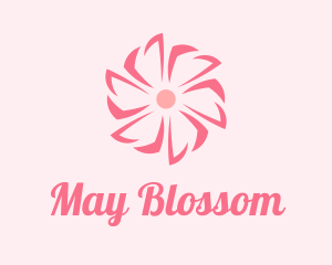 Pink Beauty Flower  logo design