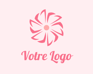 Makeup - Pink Beauty Flower logo design