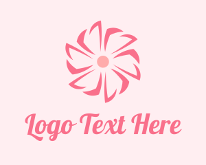 Cherry Blossom - Pink Beauty Flower logo design