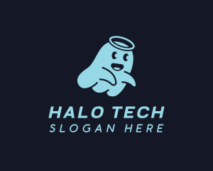 Halo - Ghost Halo Spirit logo design