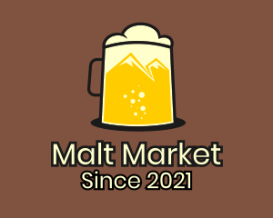 Malt - Outdoor Mountain Beer logo design