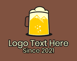 Lager - Outdoor Mountain Beer logo design