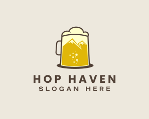 Outdoor Mountain Beer  logo design