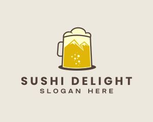 Outdoor Mountain Beer  logo design