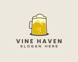 Outdoor Mountain Beer  logo design