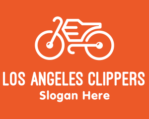 Modern Orange Bike Logo