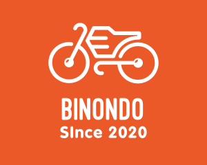 Bike Trail - Modern Orange Bike logo design