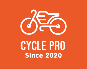 Biking - Modern Orange Bike logo design